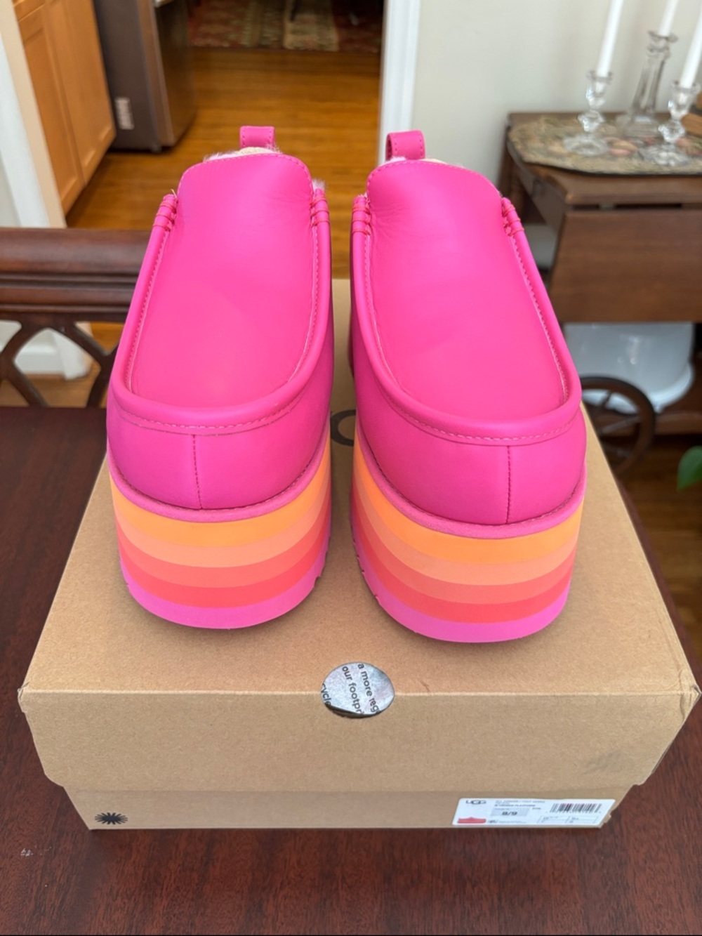 UGGS URSeen Platform Slipper-Shoes Size 8/9 NWT - Picture 8 of 12